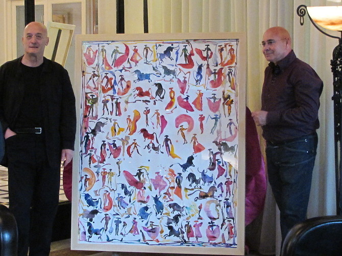L'artiste Jean-Pierre FORMICA offre une œuvre originale au CENTRE FRANÇAIS 