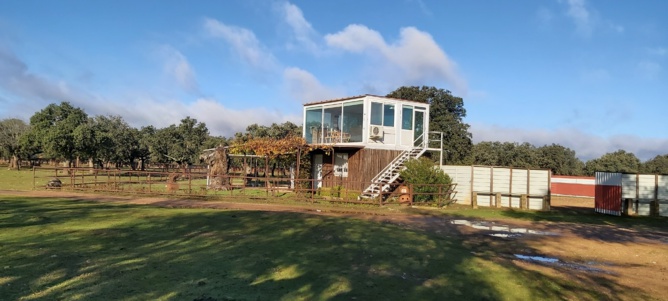 La maison vitrée du ganadero