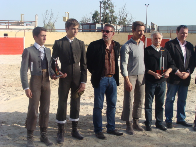 Joaquin, parmi les personnalités, lors de la remise de son prix Joaquin, parmi les personnalités, lors de la remise de son prix