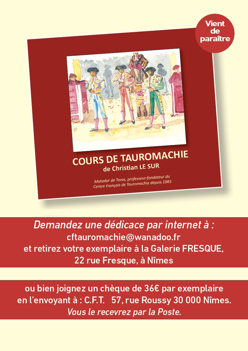                                                                    Cours de Tauromachie...